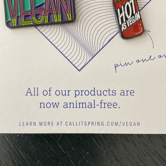 ⭐️New “Vegan”Pins Free w purchase - Picture 3 of 3